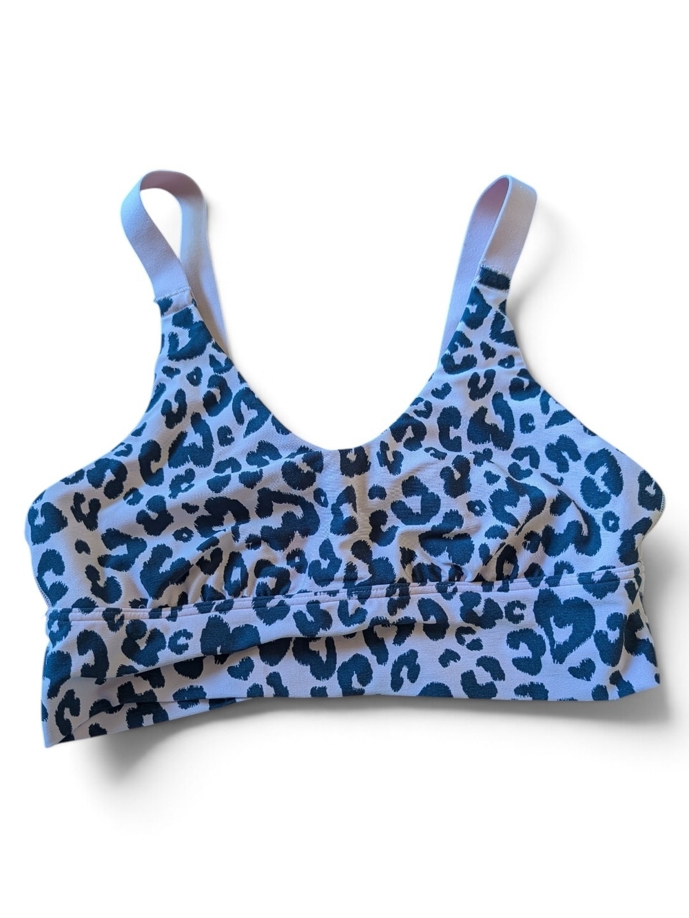 Pink And Black Leopard Print Bralette - Supportive Everyday Wireless Top